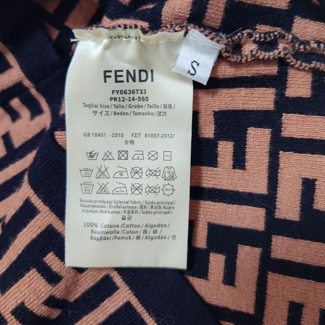 FENDI フェンディ　ニットワンピース　ズッカ柄総柄　イタリア製　Sサイズ