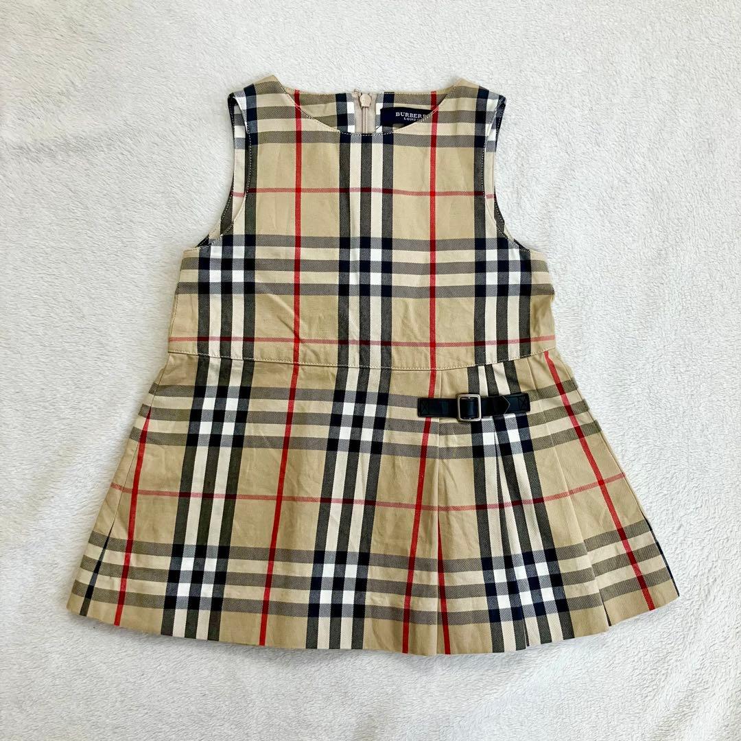 値下げ⭐︎BURBERRY バーバリー　人気チェック柄 ワンピースのみ 80