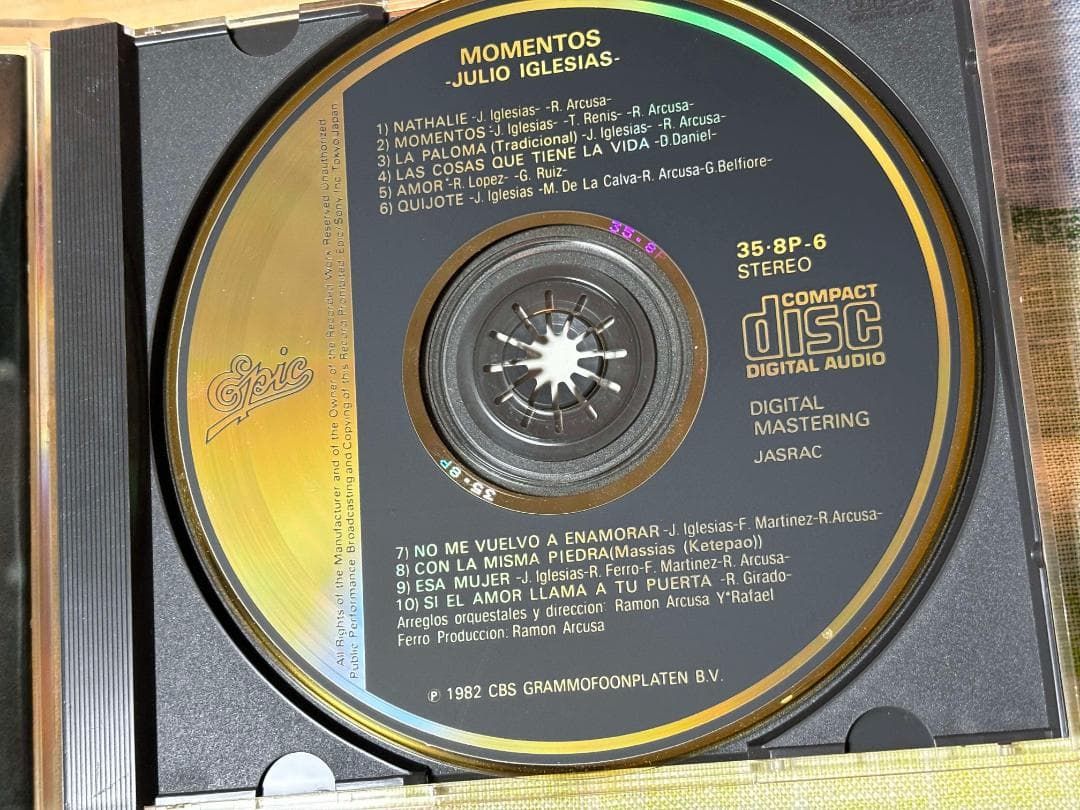 JULIO IGLESIAS フリオイグレシアス 358P-6 金レーベル