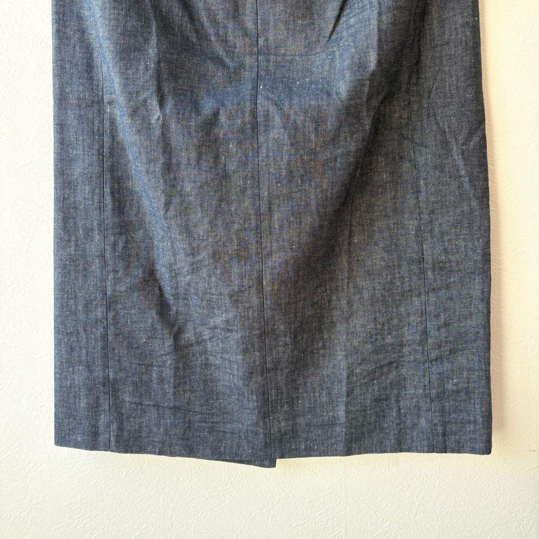⑤中古美品 S MaxMara Cecile デニム フレアミディスカート 40