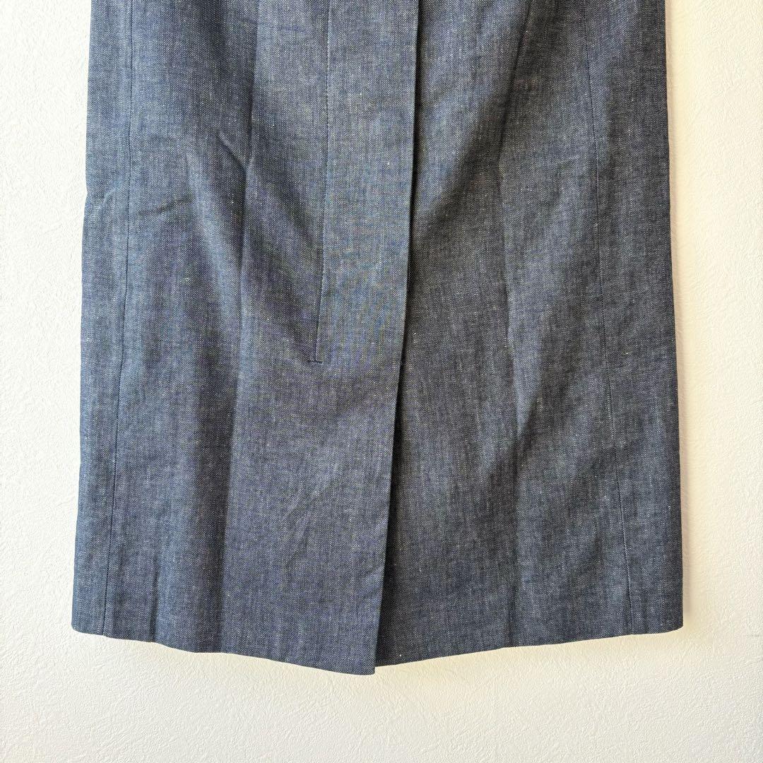 ⑤中古美品 S MaxMara Cecile デニム フレアミディスカート 40