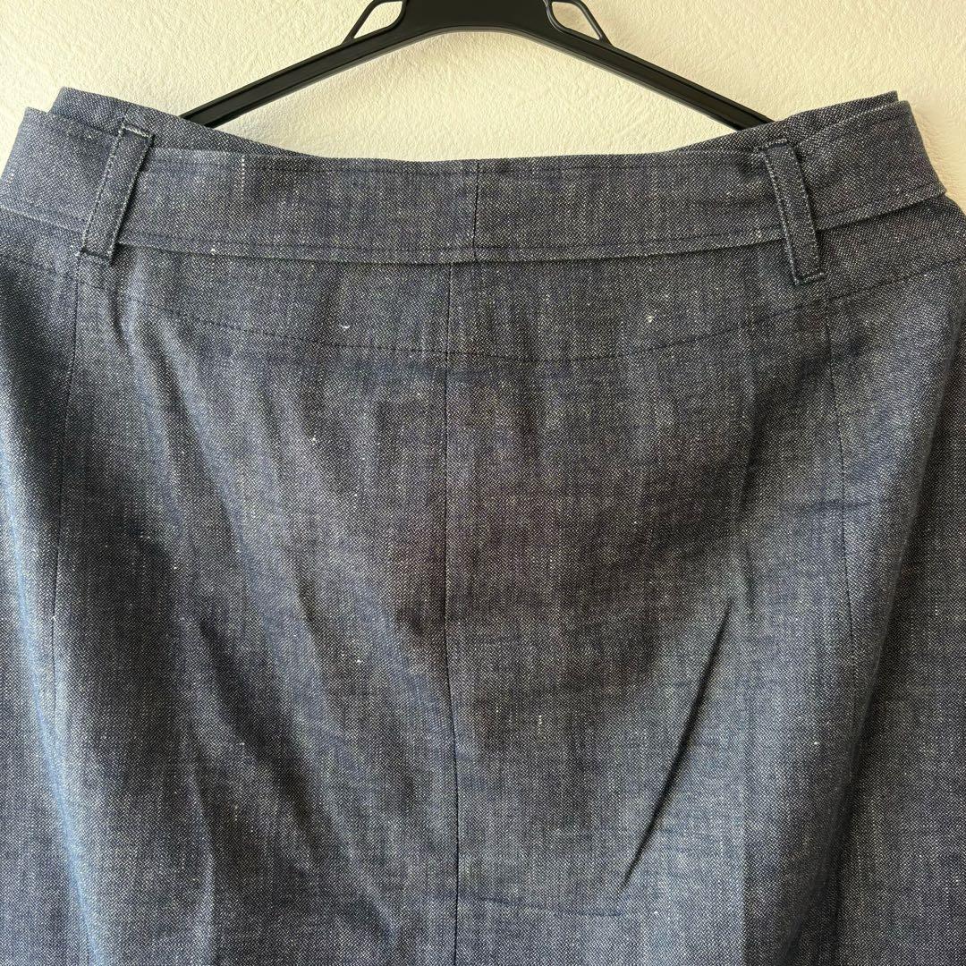 ⑤中古美品 S MaxMara Cecile デニム フレアミディスカート 40