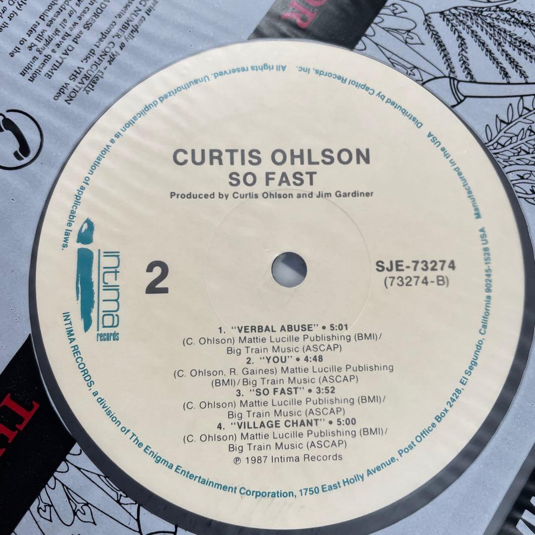 CURTIS OHLSON so fast 美品LPレコード