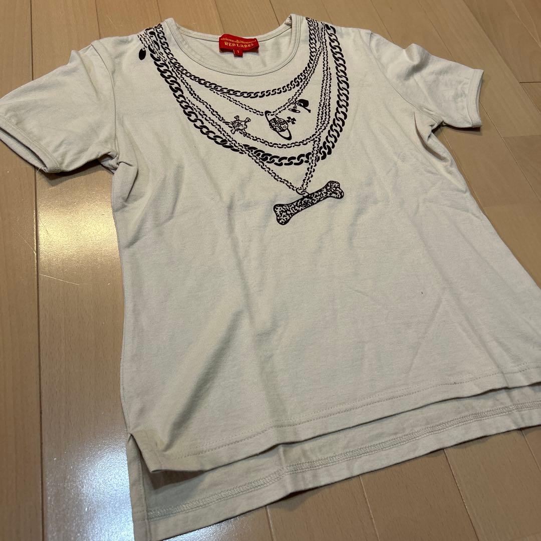 vivienne westwood ネックレス柄プリントTシャツ だまし絵