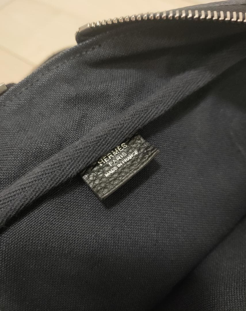 良品 エルメス ヴィクトリア 40 ボストンバッグ トゴ ブラック 2022