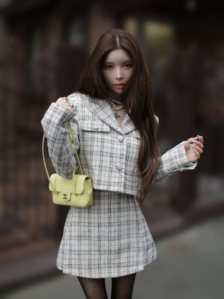 ダーリッチ★今期Vernal Tweed コンパクトジャケットS