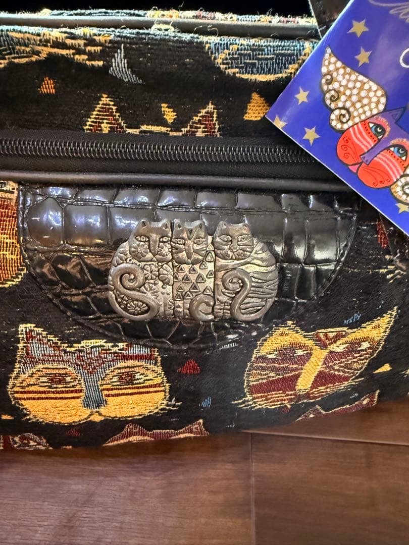 キャリーケース ボストンバッグ　ローレルバーチ猫 LAUREL BURCH