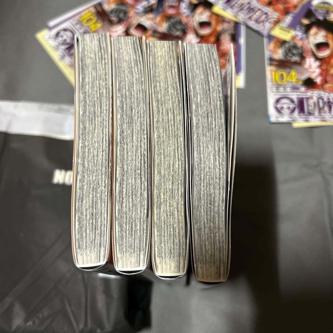 ワンピース　第104巻【初版・帯・チラシ】4冊セット