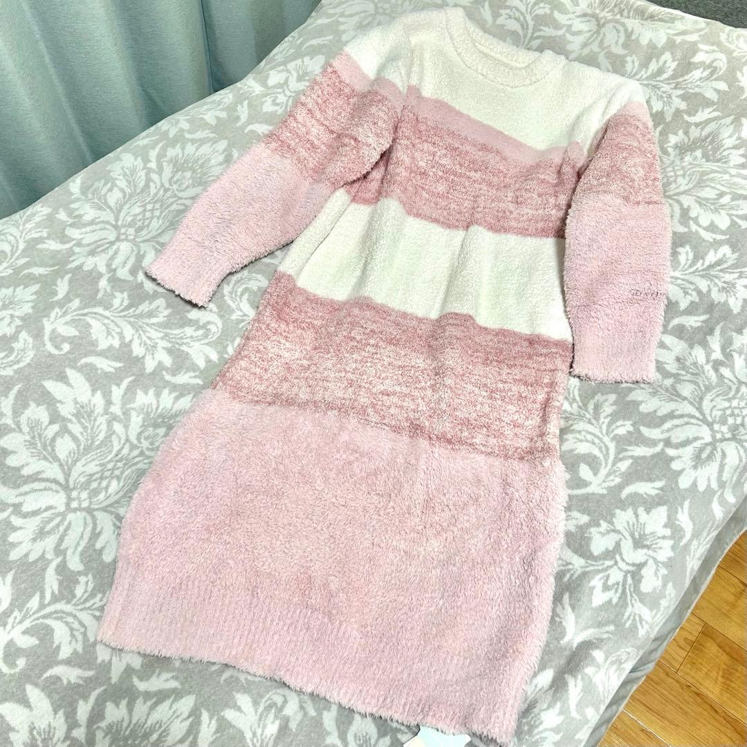 ☆新品未使用タグ付き☆ジェラートピケ ケーキボーダーワンピース ルームウェア