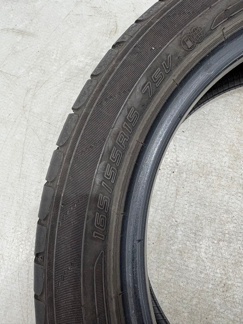 富山県☆ダンロップ EC204 4本☆165/55R15☆2021年製 8分山