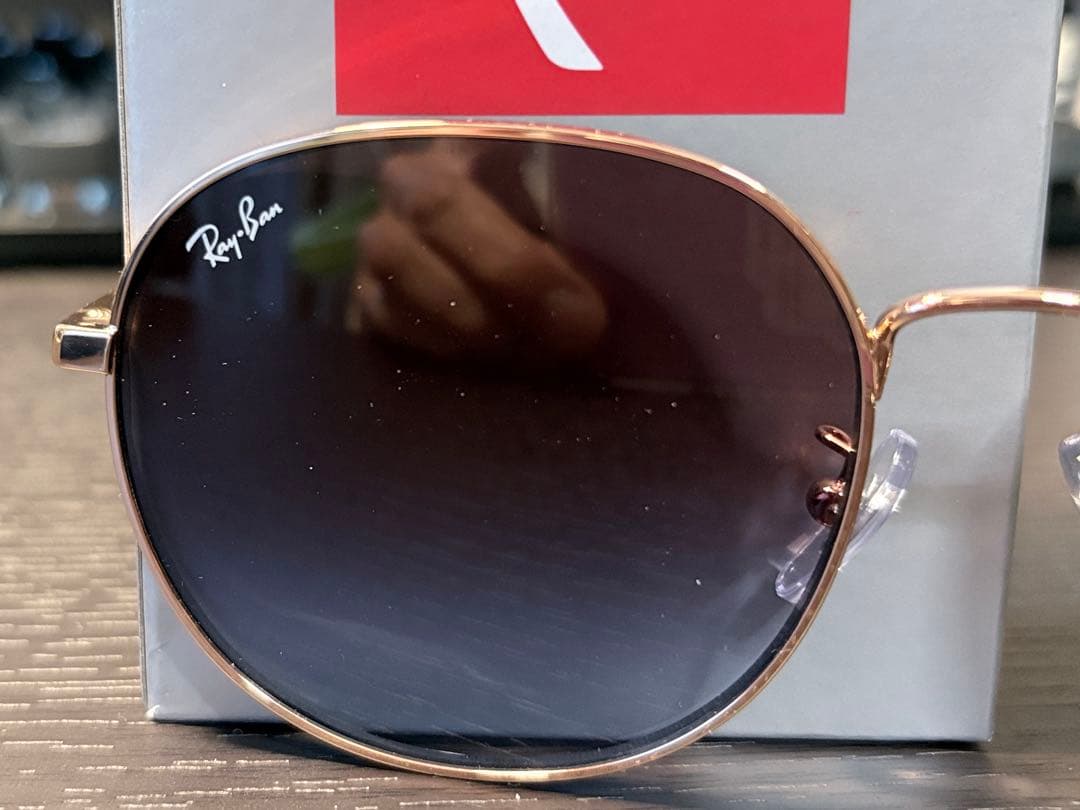 Ray Ban レイバン RB3727D ラウンドサングラス　ローズゴールド