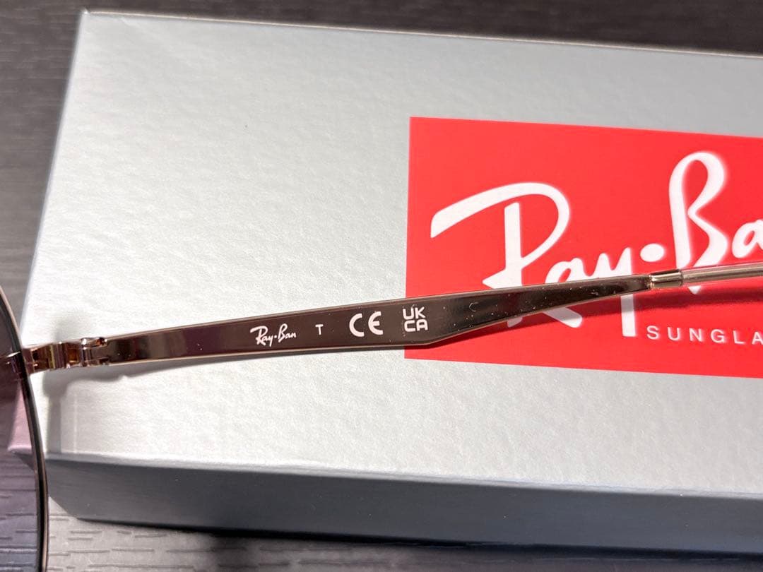Ray Ban レイバン RB3727D ラウンドサングラス　ローズゴールド