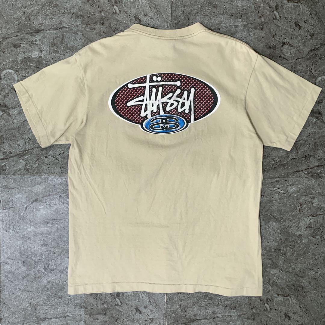 【希少/90s紺タグ】Stussy オールドステューシー 発泡プリントTシャツ
