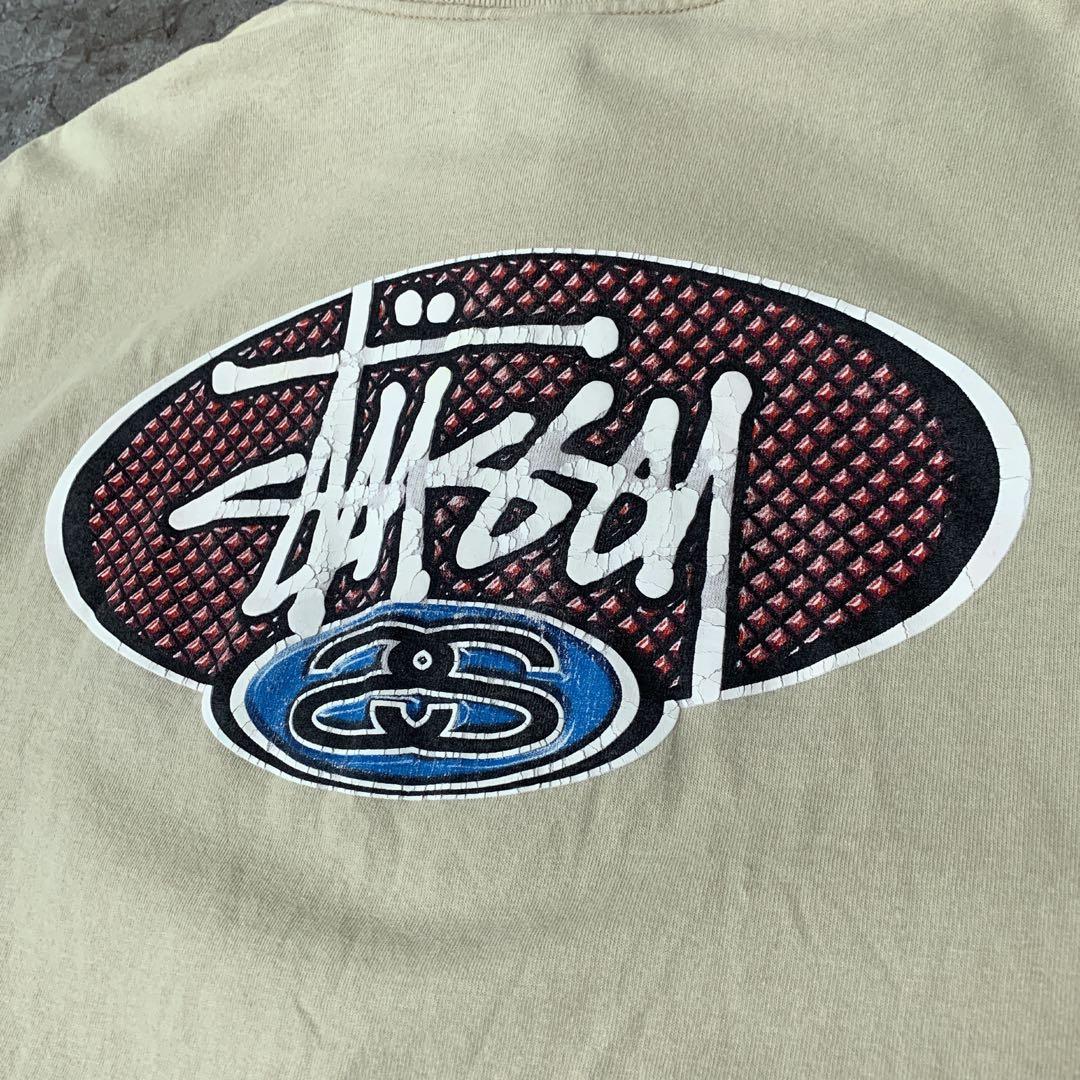 【希少/90s紺タグ】Stussy オールドステューシー 発泡プリントTシャツ