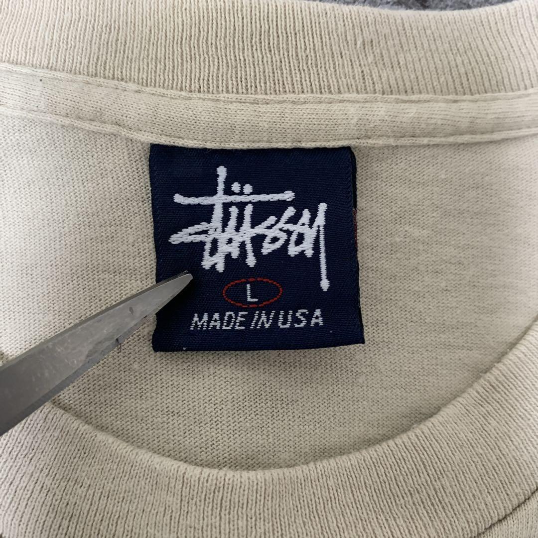【希少/90s紺タグ】Stussy オールドステューシー 発泡プリントTシャツ