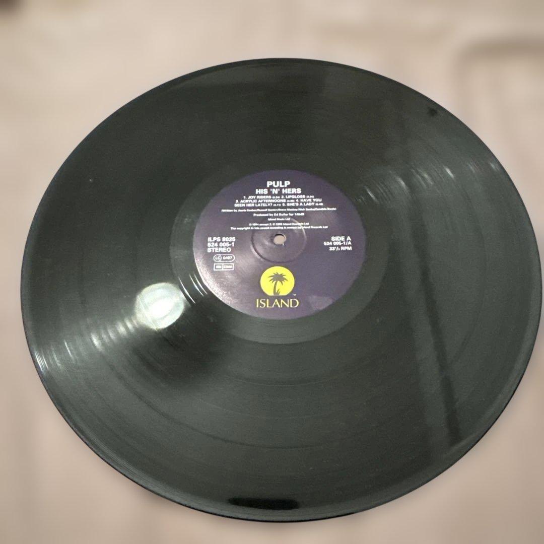 Pulp His 'N' Hers アナログ盤