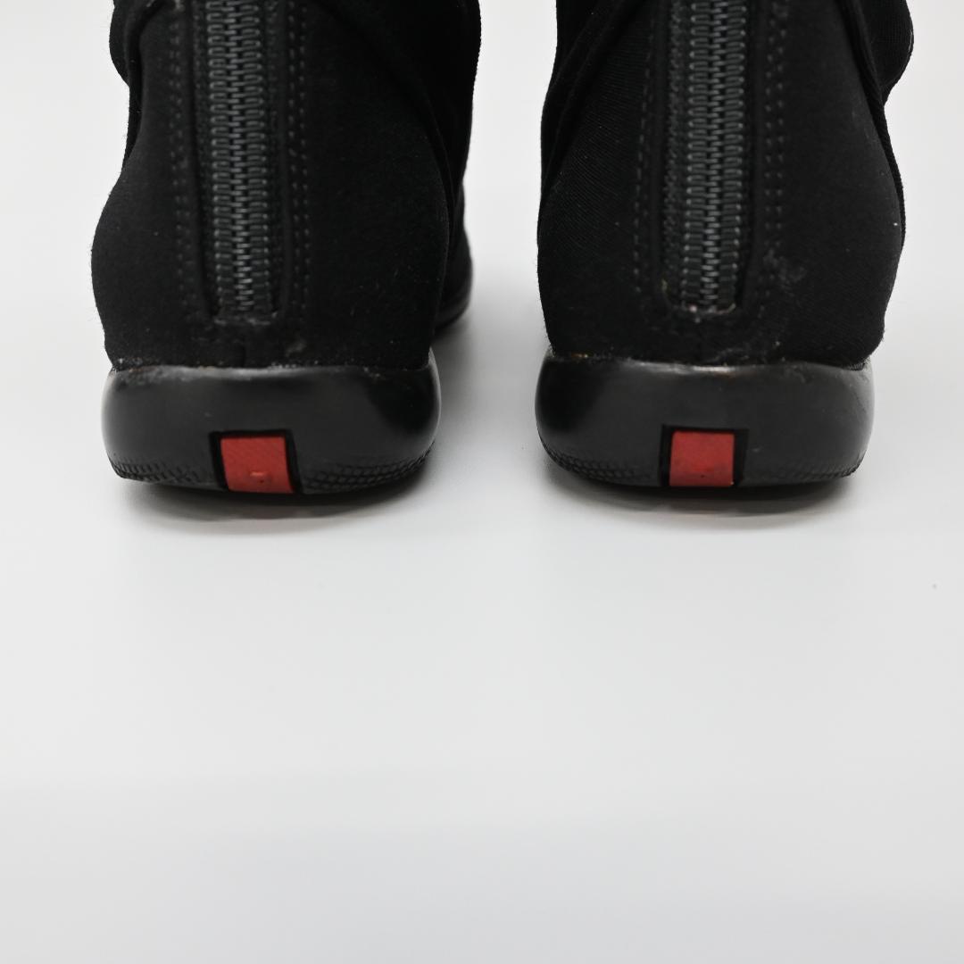 ■ 48593★ PRADA SPORT プラダスポーツ ロングブーツ レザー*