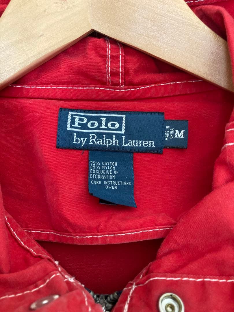 ポロラルフローレン　マリン パーカー ジャケット ラルフローレン 刺繍　赤