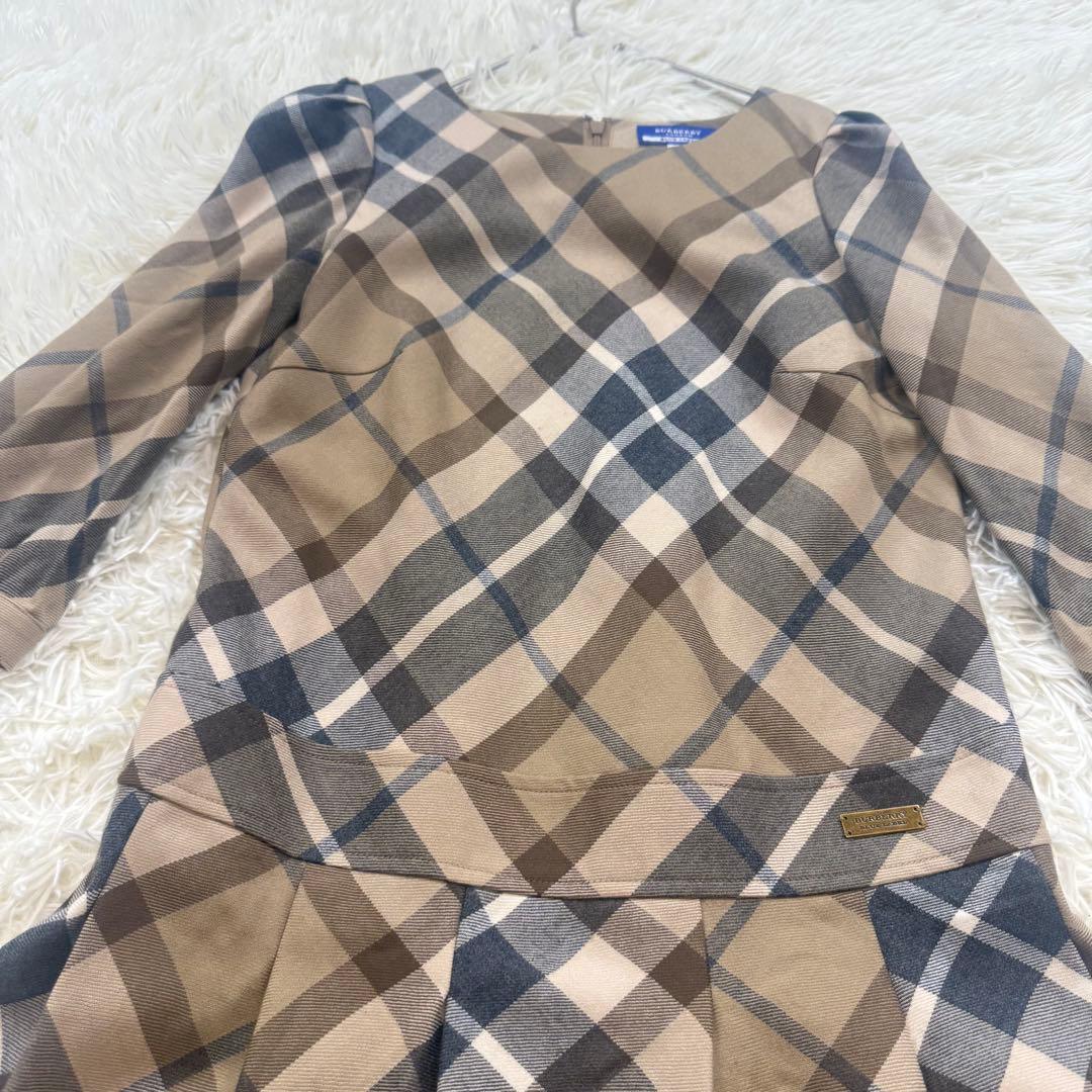Burberry Blue Label ノバチェックワンピース ベージュ36