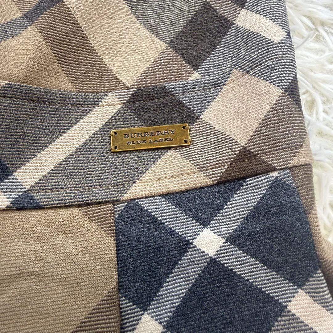 Burberry Blue Label ノバチェックワンピース ベージュ36
