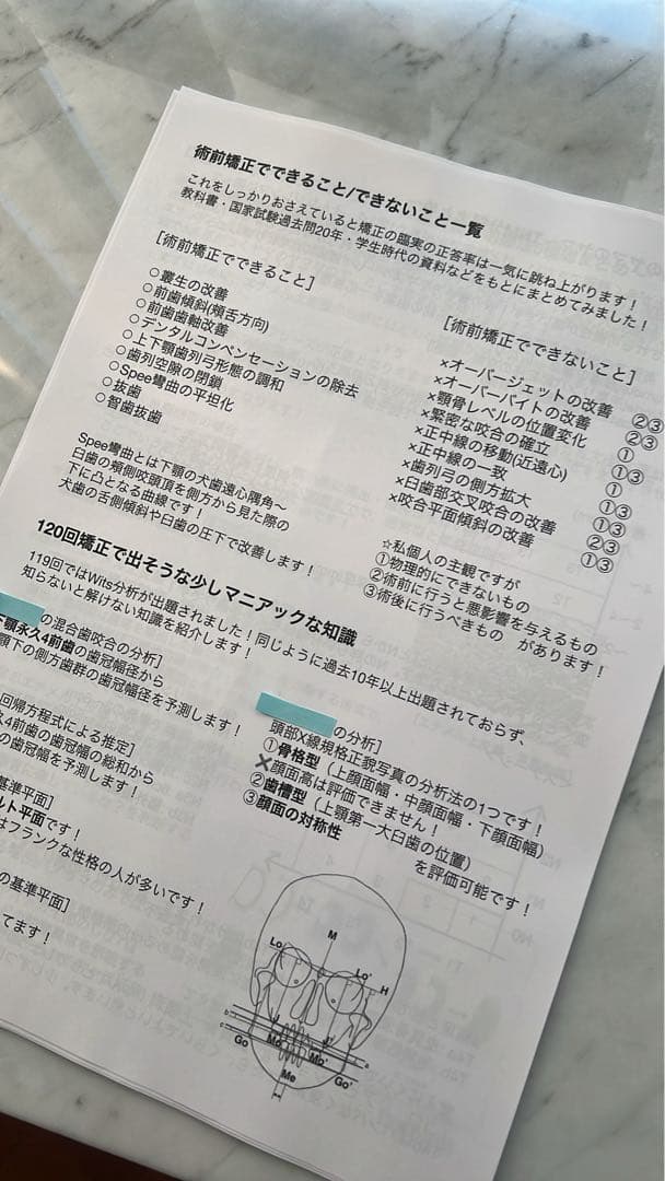 120回歯科医師国家試験合否を決める重要資料(全58ページ)【決定版】