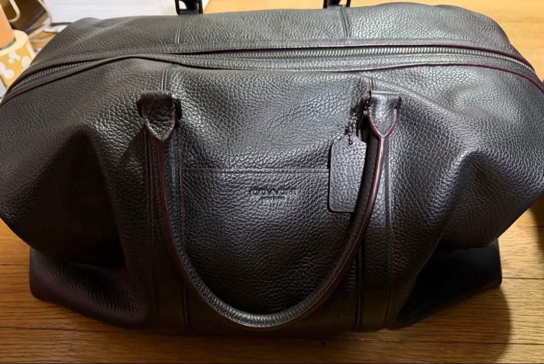 COACH ブラック　ボストンバッグ