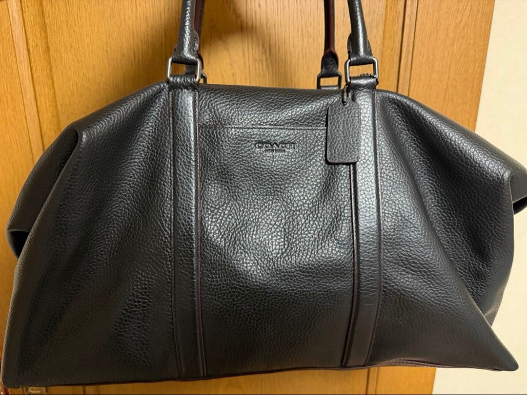COACH ブラック　ボストンバッグ