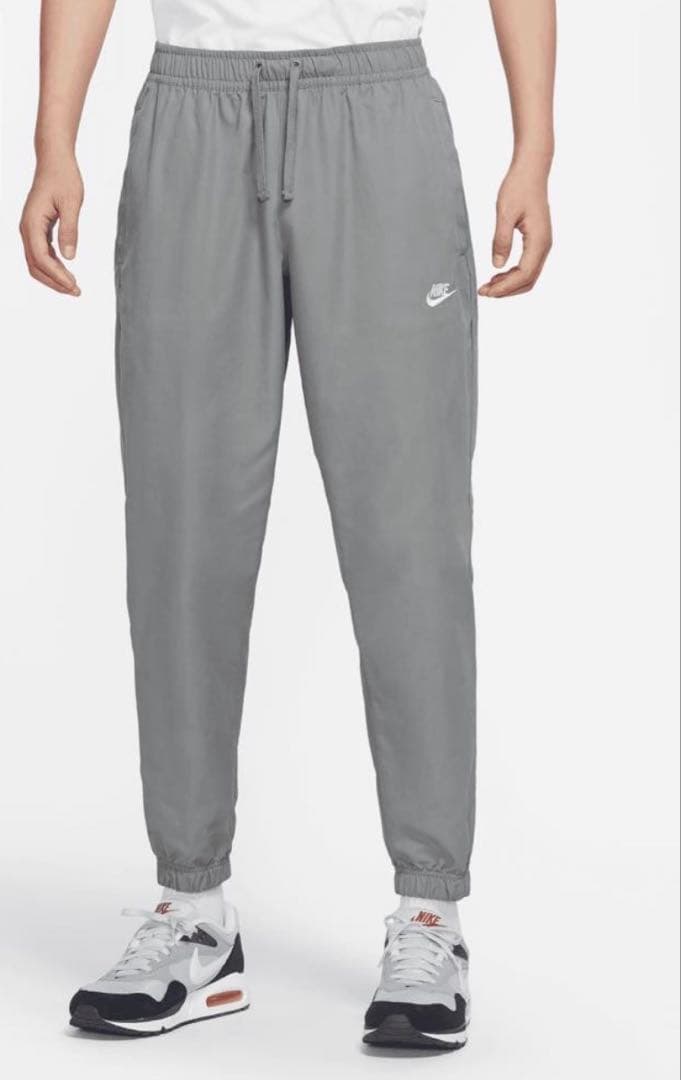 NIKEナイキ　ウーブンパンツ　ジョガーパンツ　メンズ　ナイロン　グレーXL新品