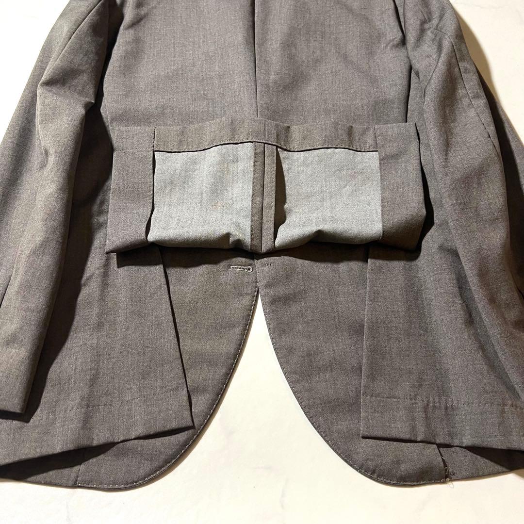 美品 ブルネロクチネリ テーラードジャケット グレージュ 50 XL ウール