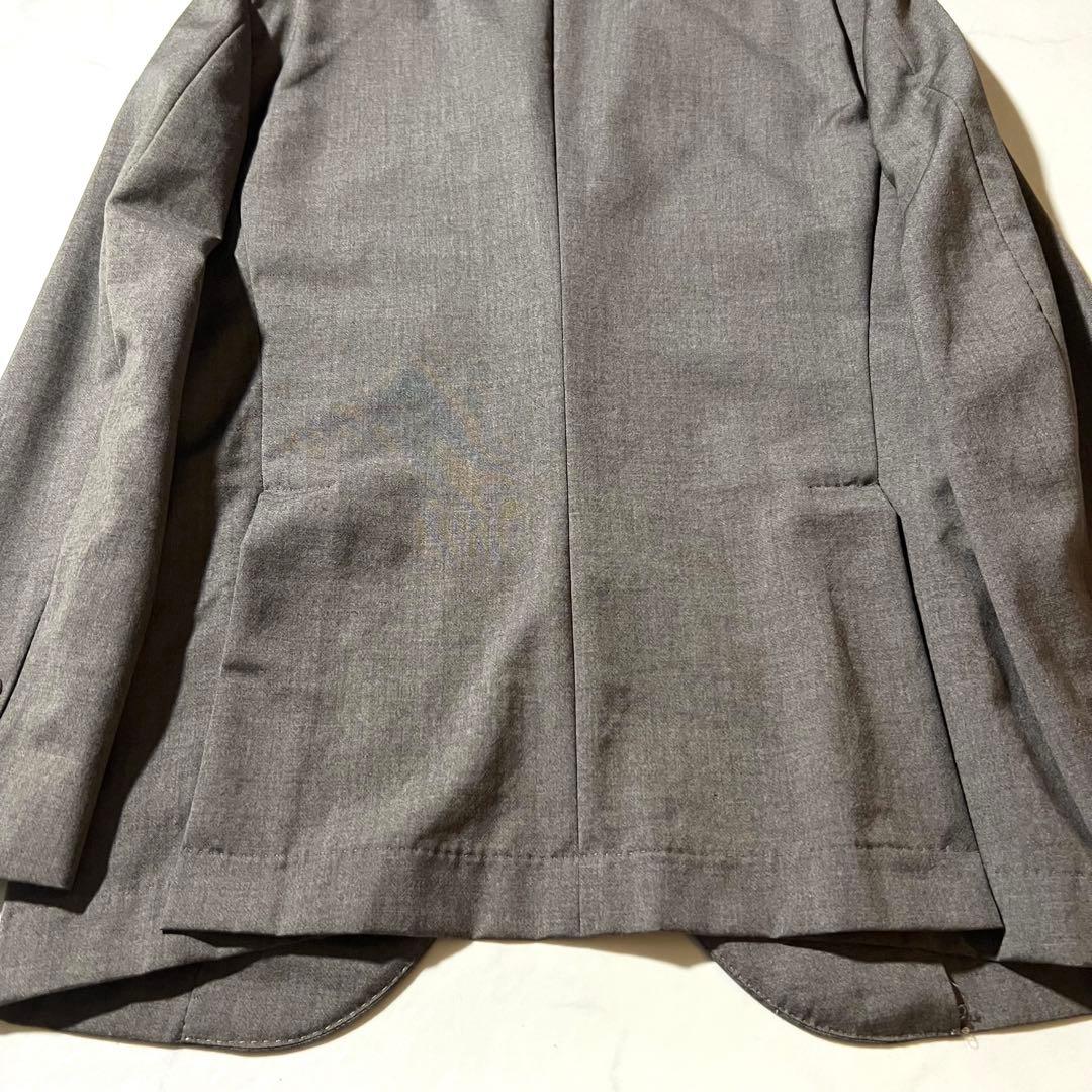 美品 ブルネロクチネリ テーラードジャケット グレージュ 50 XL ウール
