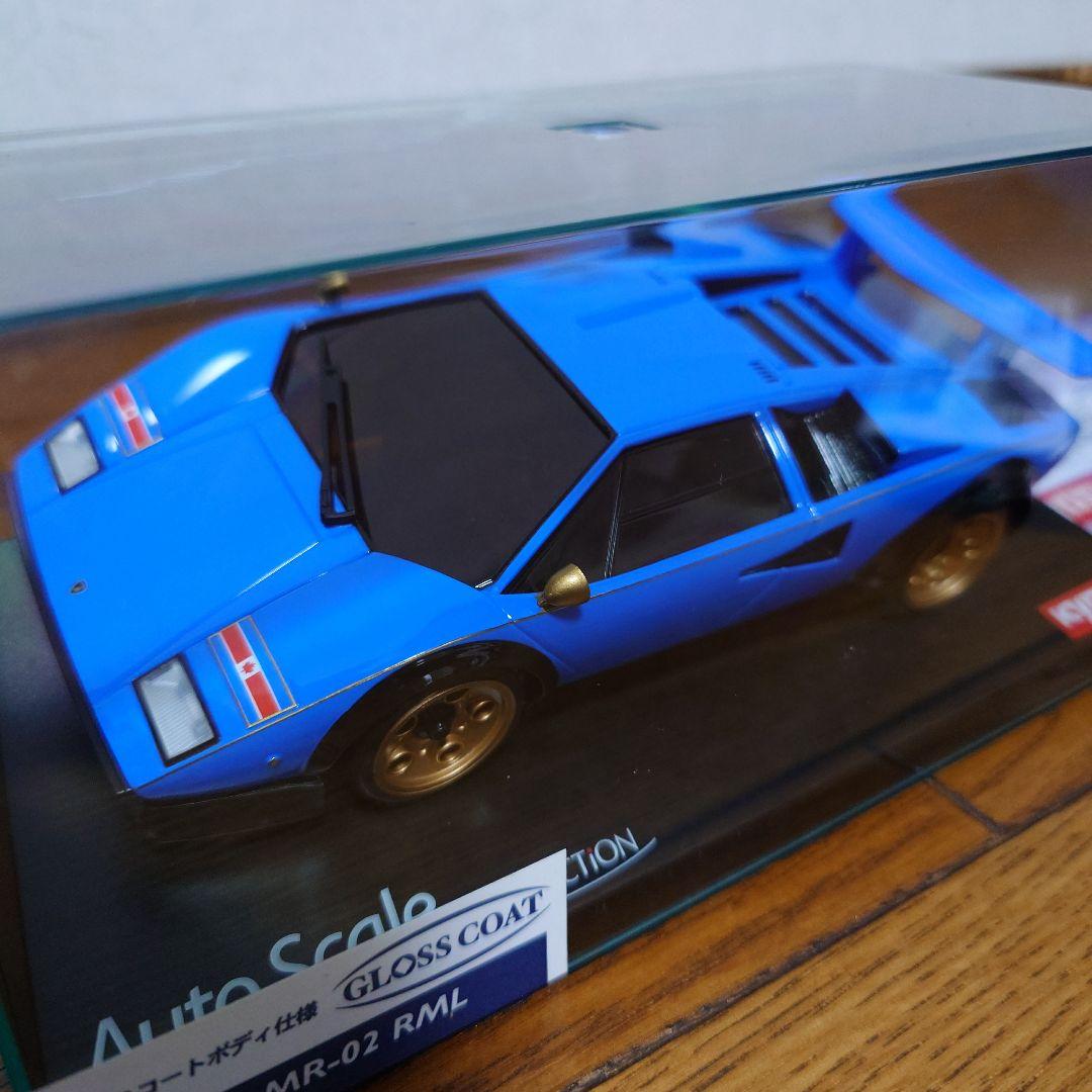 ★【ケース割れ】京商ミニッツボディランボルギーニ カウンタック LP500S青