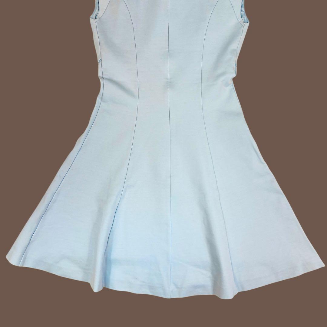 06T684☆ TED BAKER ストレッチ◎ 春夏 フレアワンピース S〜