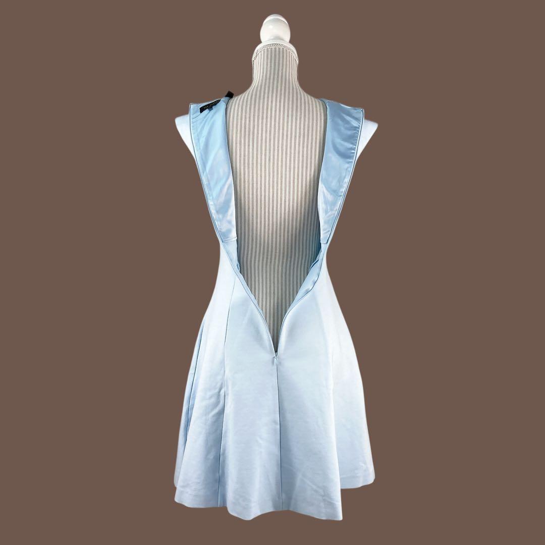 06T684☆ TED BAKER ストレッチ◎ 春夏 フレアワンピース S〜