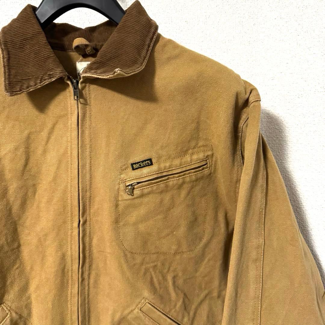 Backers バッカーズ ダックジャケット ワークジャケット キャメル M