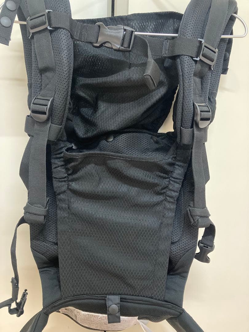 【美品】ナップナップ napnap 抱っこ紐 メッシュ　ブラック　ジェラピケ