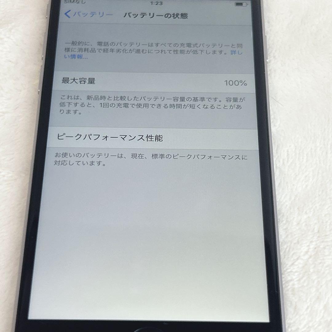 ✨美品✨Apple iPhone 6　シルバー　64GB 最大容量100%