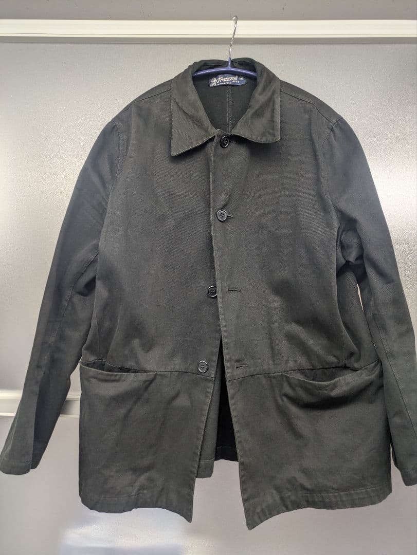 【値下中】Fraizzoli モールスキンワークジャケット　サイズ46　ブラック