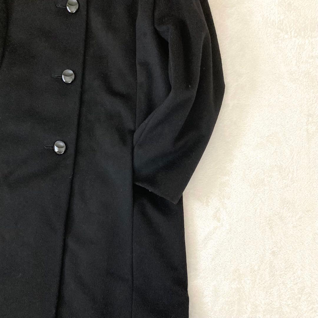 ロングコート レディース 黒 Ｌサイズ