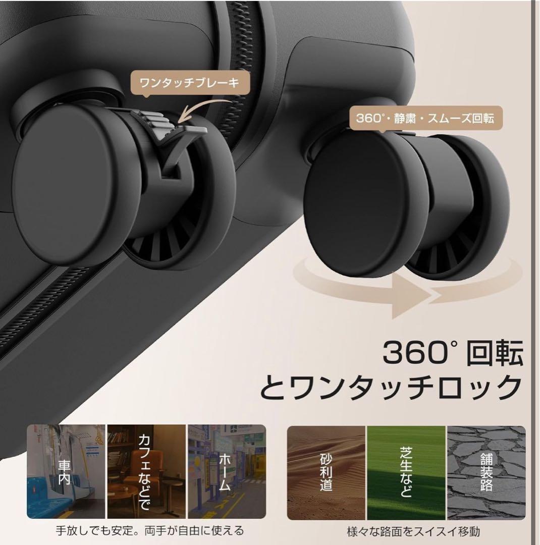 スーツケース 機内持ち込み フロントオープン　キャリーケース カップホルダー付き