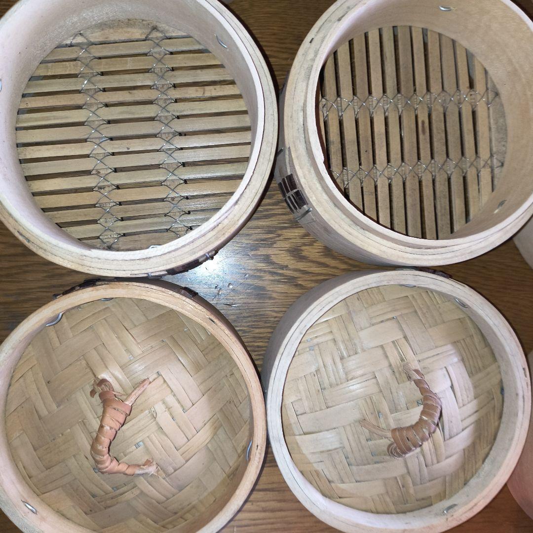 天山　かごや　蒸籠　１１個セット　蓋付き　12cm