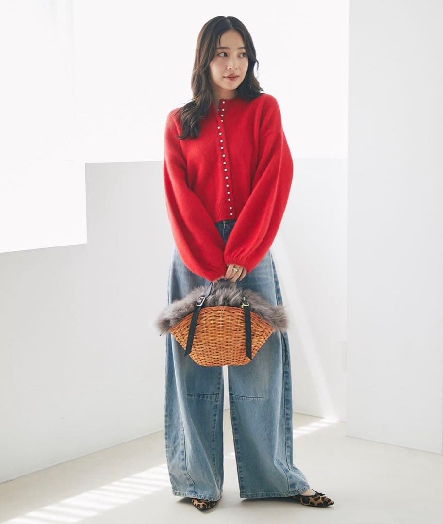 美品♡着映えニット　ラブティックボンボン　ヘアリーウール