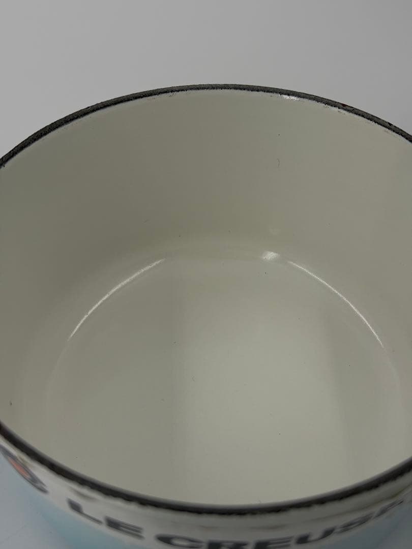 ルクルーゼ ココットロンド 14cm 水色 両手鍋