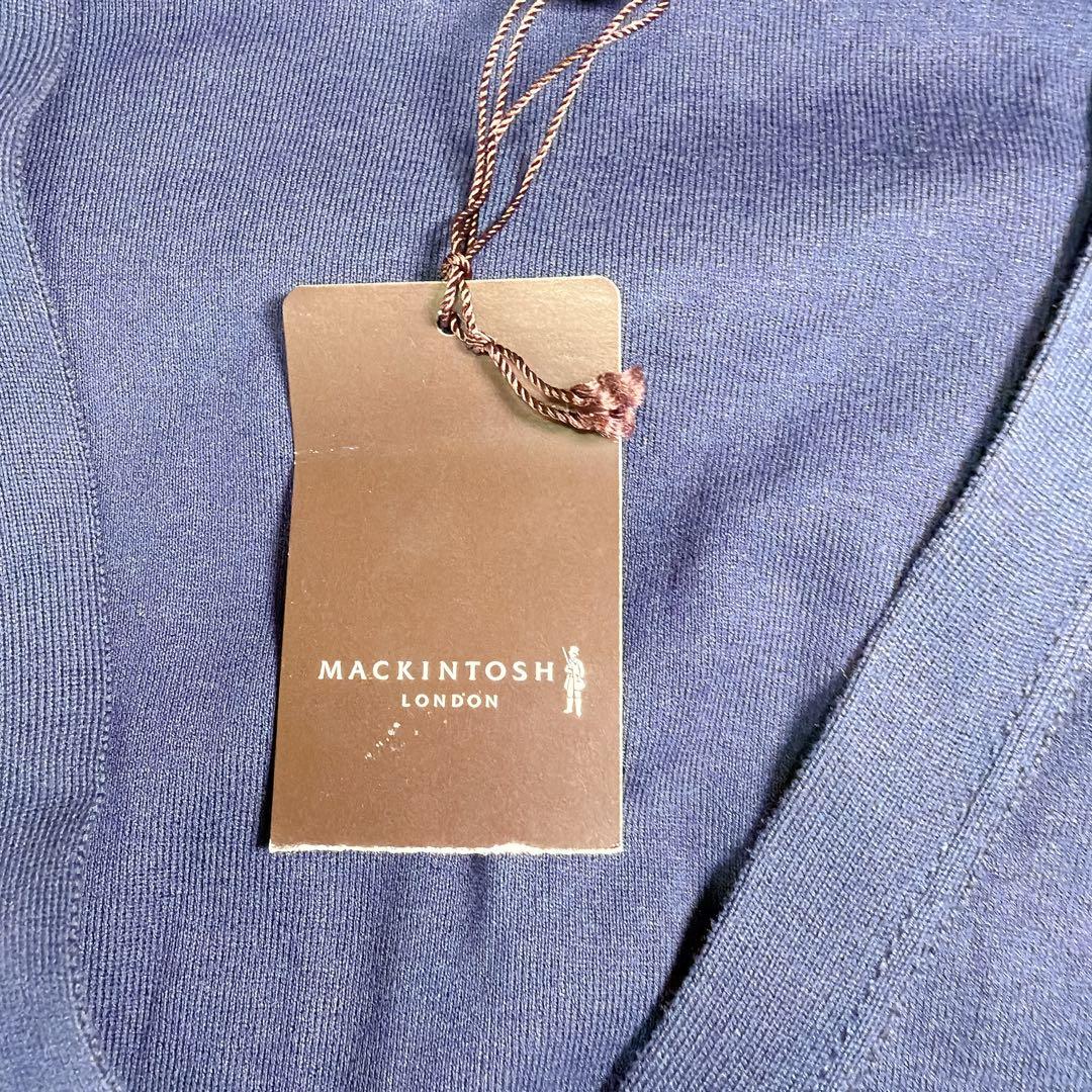 【新品タグ付き】マッキントッシュロンドン　コットン　カーディガン　ロゴ　Lサイズ
