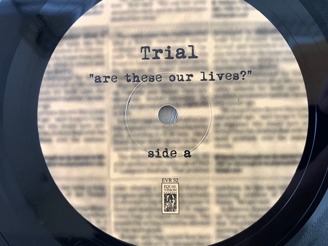 【希少•アナログLP】TRIAL - Are These Our Lives?