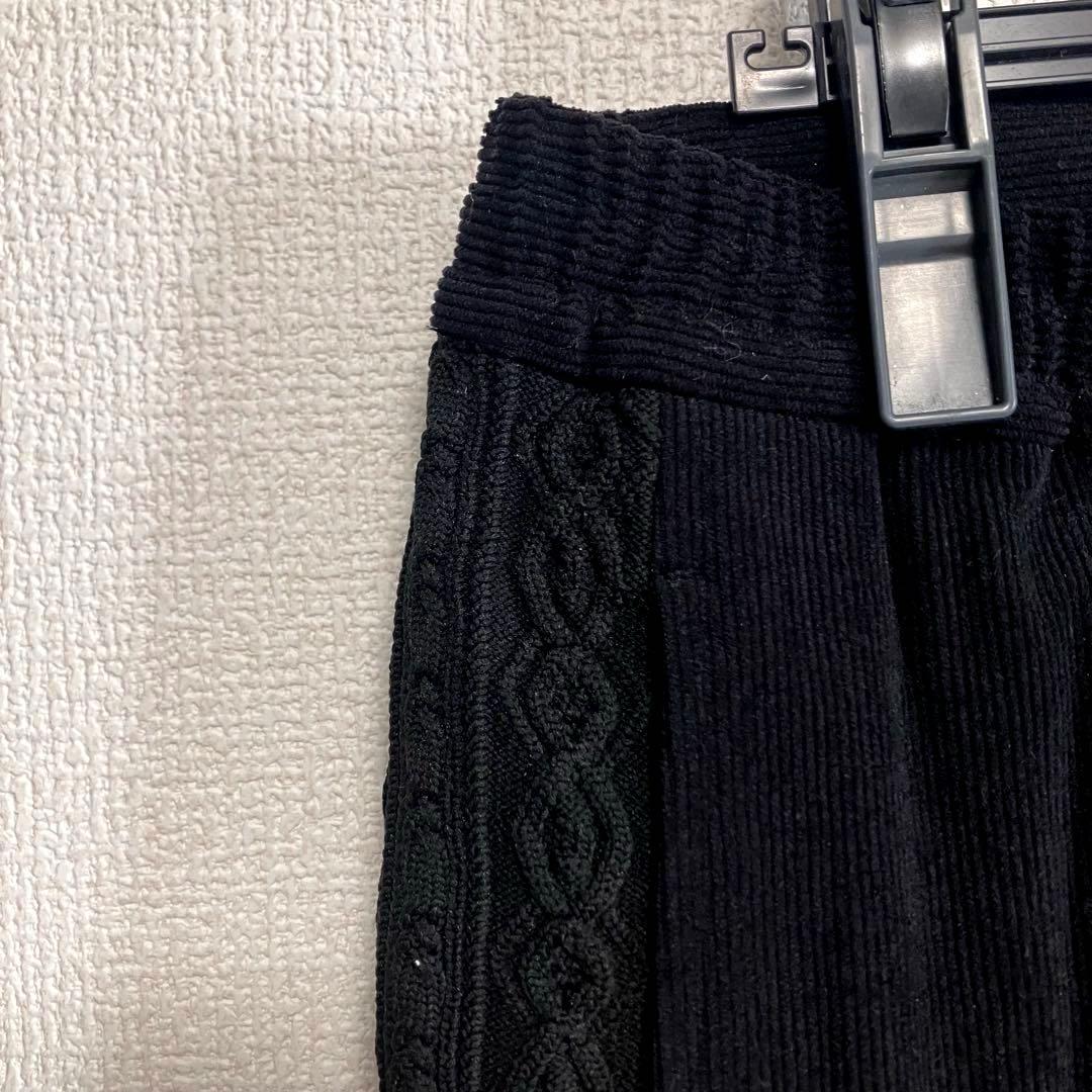 【新品】5351プールオム　パンツ　メンズ　コーデュロイ　ブラック　L