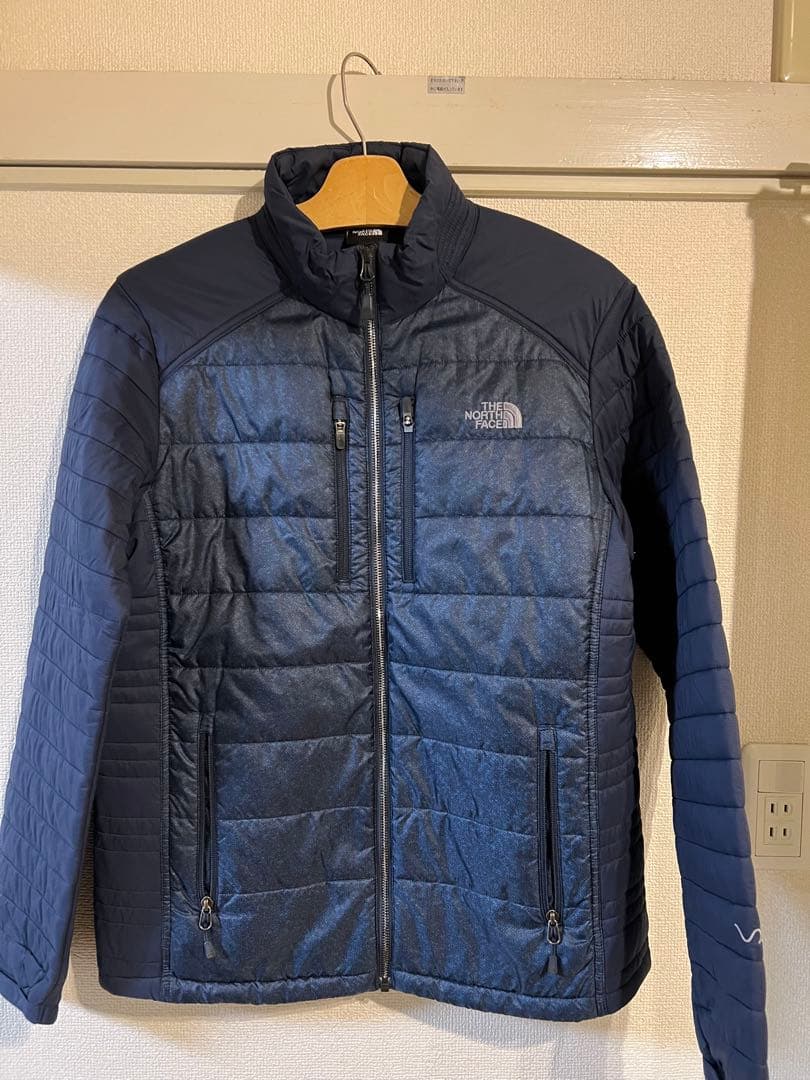 The North Face ネイビー ライトダウンジップアップ