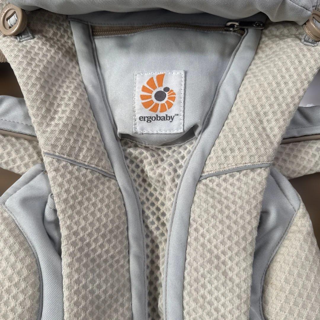 ergobaby 抱っこ紐 グレー ジェラピケカバー付き