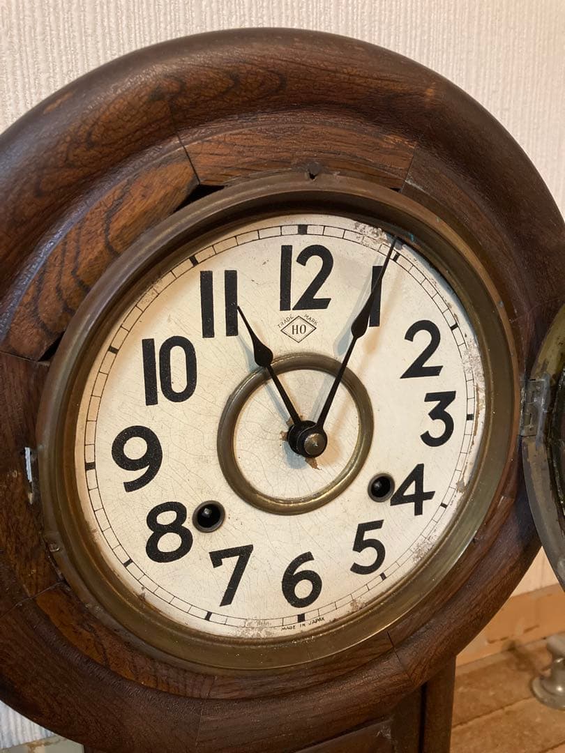 【※半動作品】アンティーク壁掛け時計／ボンボン時計