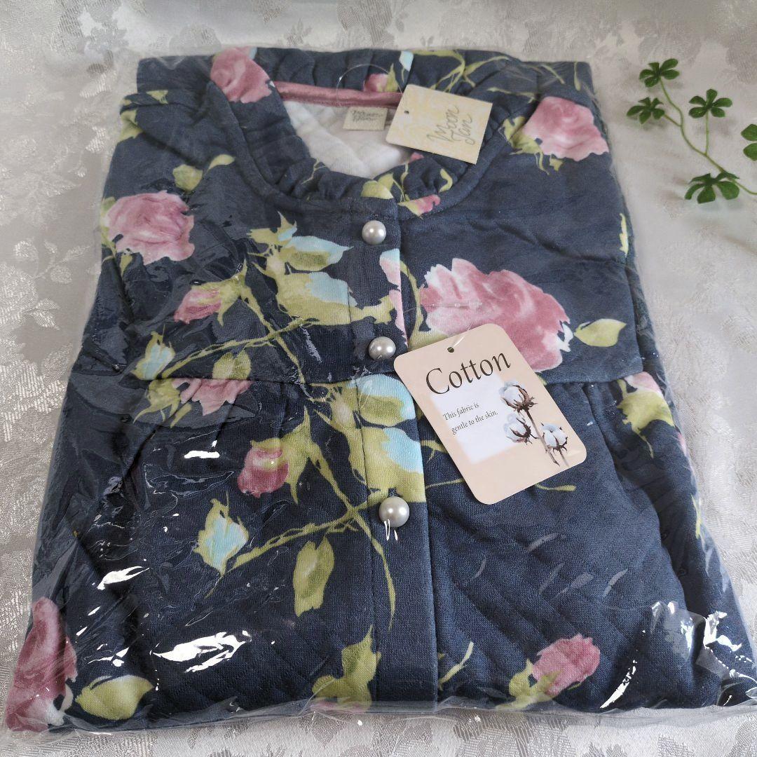 新品✨ナルエー ムーンタン 長袖パジャマ ワンピースM〜L ローズ