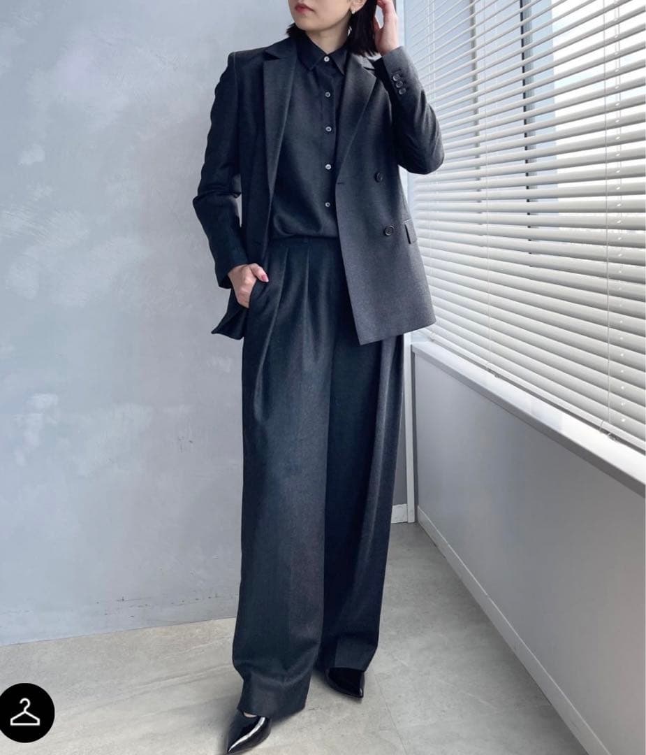 theory セオリー　チャコールグレー　セットアップ　美品